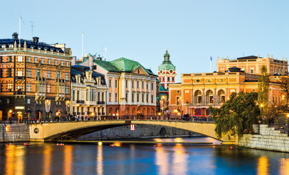 Uitzicht op de stad Stockholm