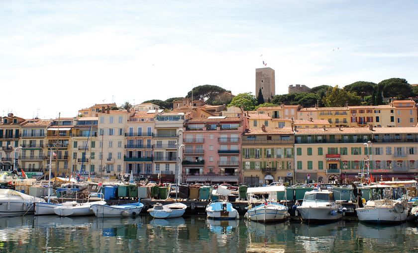 Een haventje in Cannes