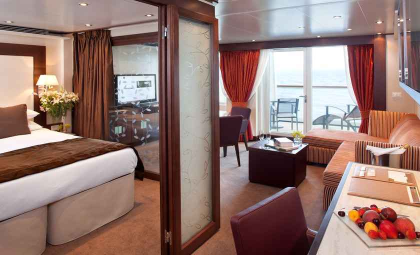 Penthouse suite Odyssey Schip Seabourn 