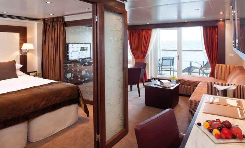 Penthouse suite Quest schip Seabourn