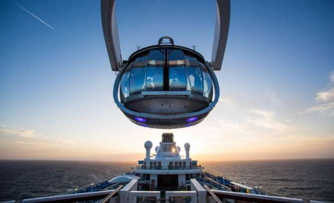 North Star hoogste uitzicht op zee Anthem of the Seas
