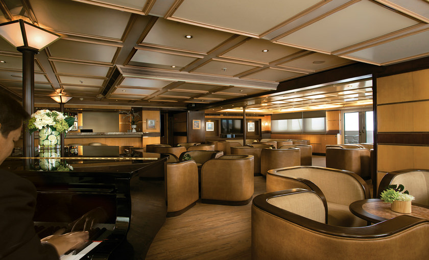 Lounge van Silverseas Cruises