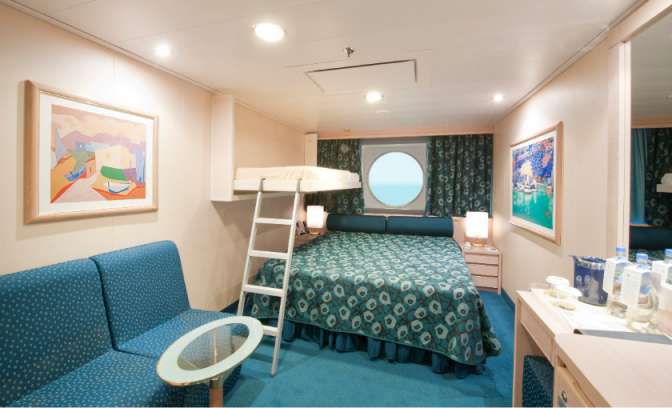 Een buitenhut op de MSC Orchestra