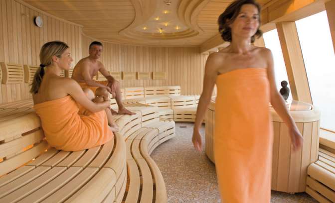 Een sauna op de AIDAdiva