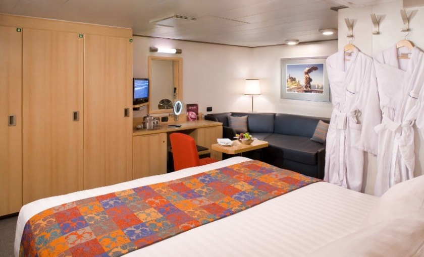 Een binnenhut op de MS Eurodam van Holland America Line