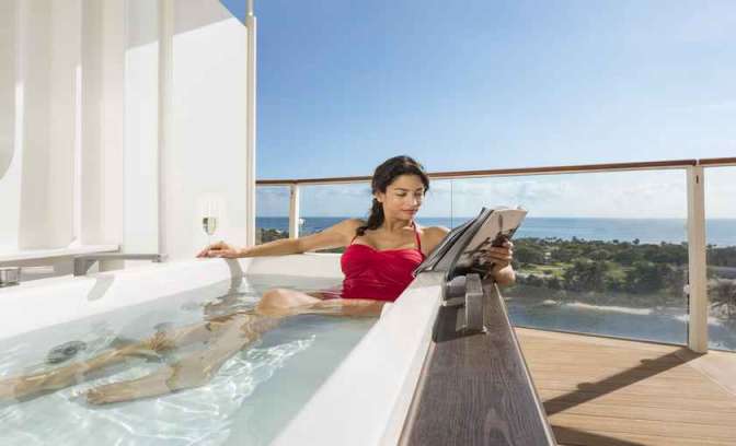 Celebrity Silhouette penthouse suite jacuzzi