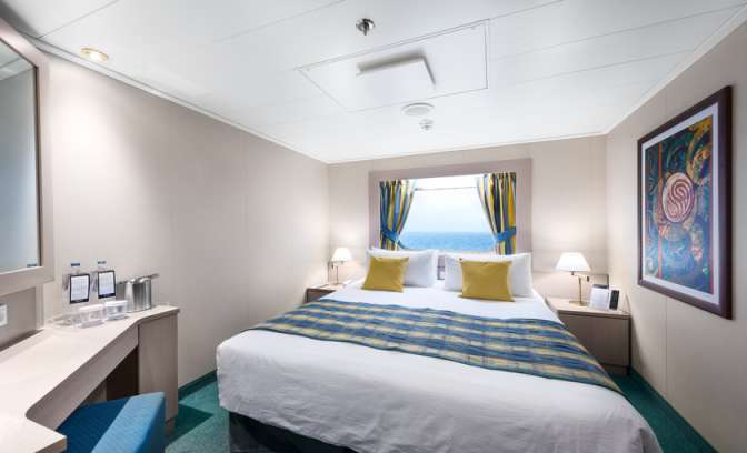 Een buitenhut op de MSC Lirica