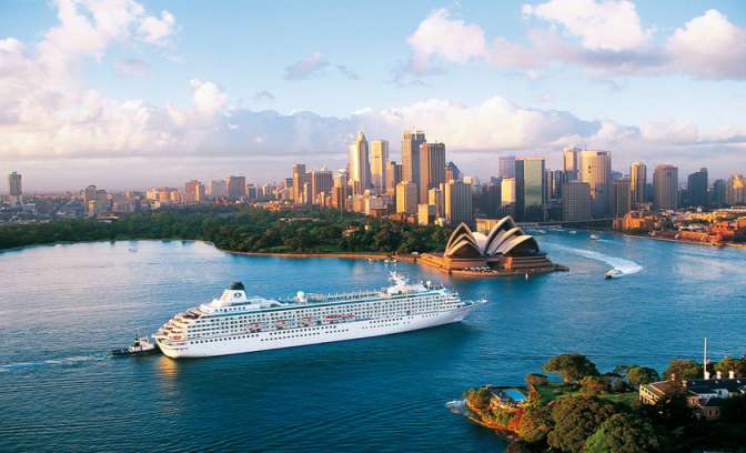 Crystal cruises in Australie