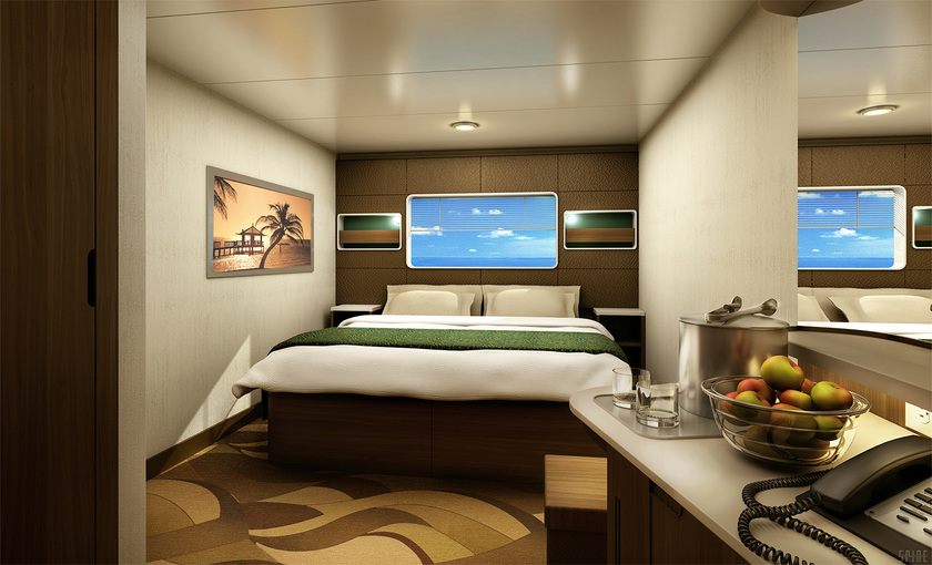 Een buitenhut op de Norwegian Escape van NCL