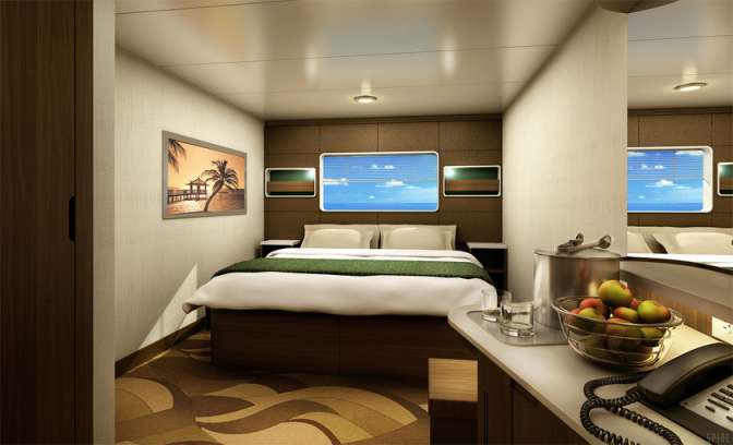 Een buitenhut op de Norwegian Escape van NCL