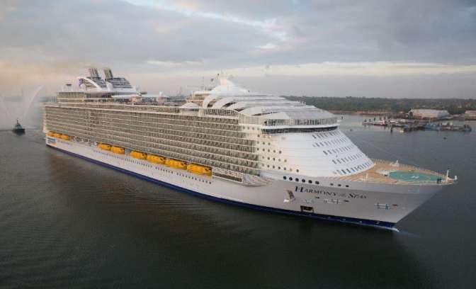 Het volledige schip de Harmony of the Seas