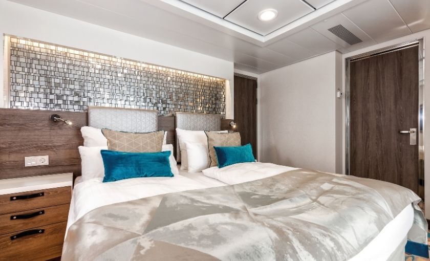 Diamant suite slaapkamer Mein Schiff 5