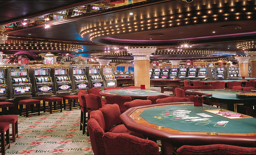 Een casino op de Carnival Triump van Carnival Cruise Line