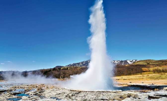 Geiser in Ijsland