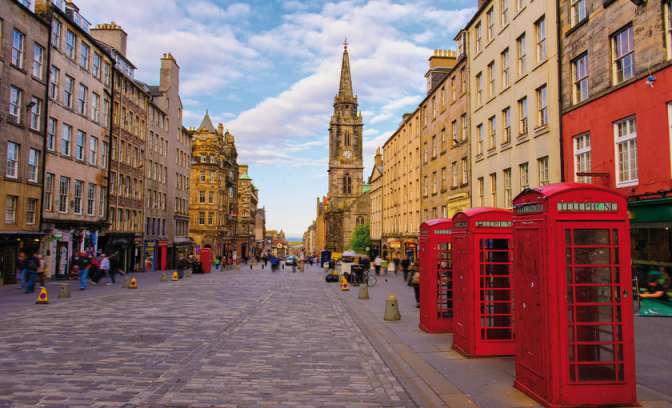 Winkelstraat van Edinburgh