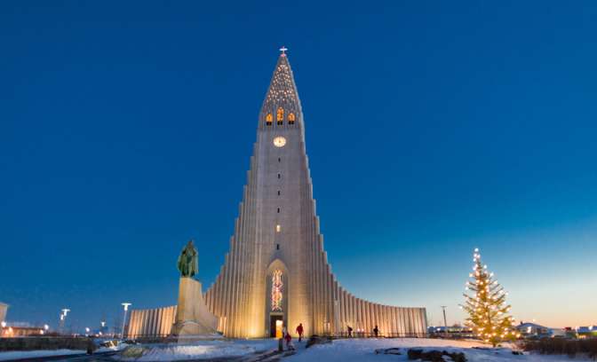 Bekende kerk in Reykjavik